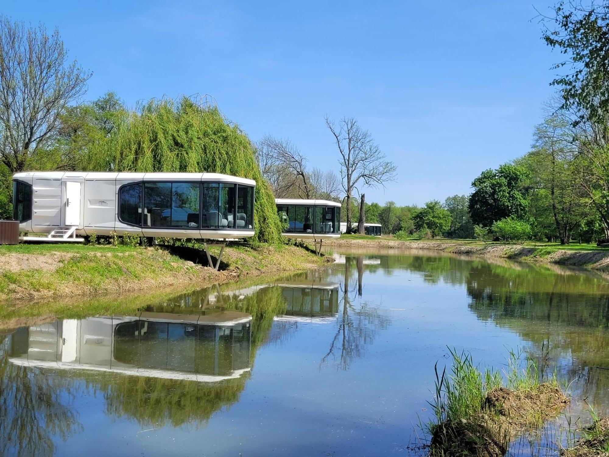 Palac Wieniawskich - Luksusowe, Caloroczne Glampingowe, Prywatna Balia, Park 10ha